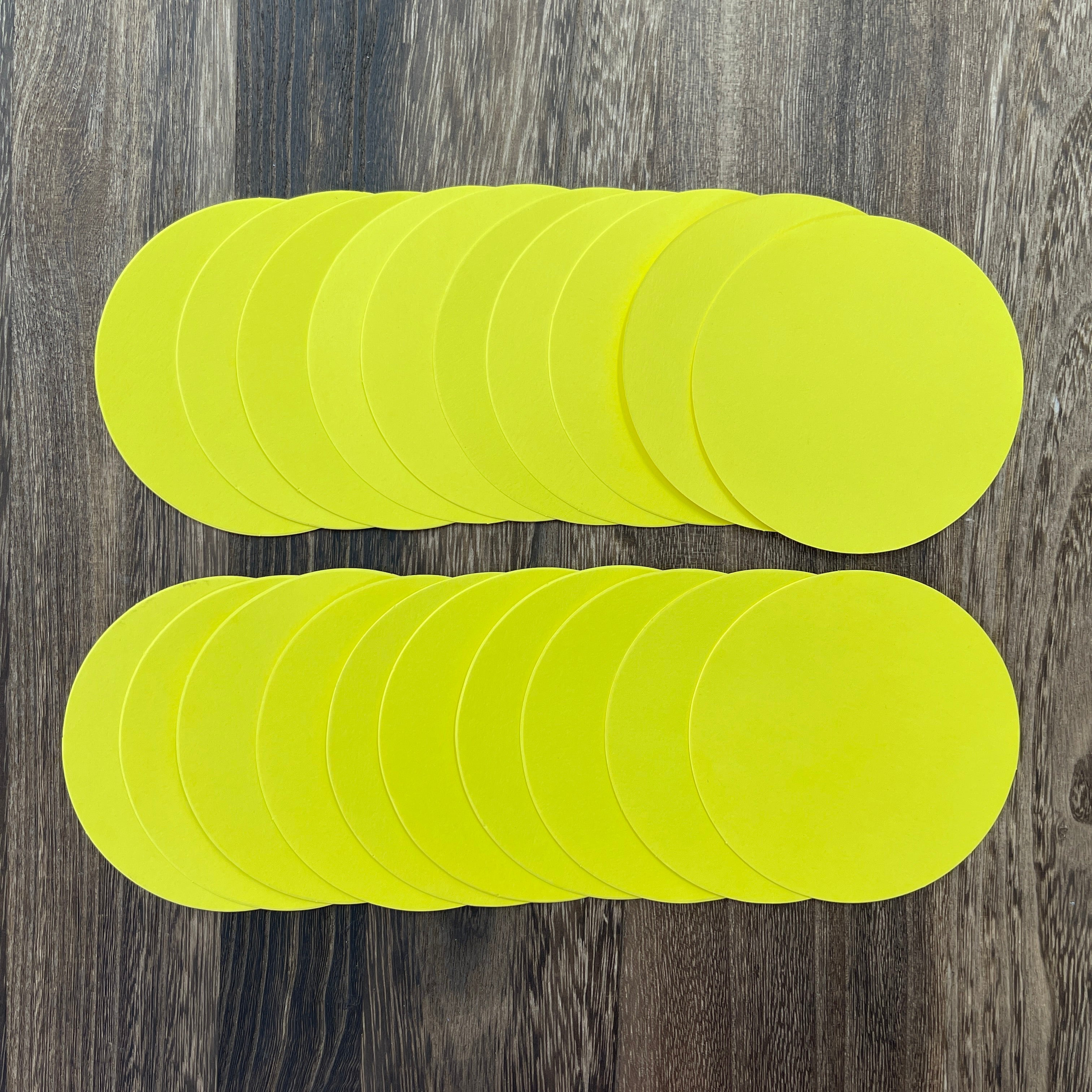 Colored round cardboard Width 10 cm 1 pack 20pcs