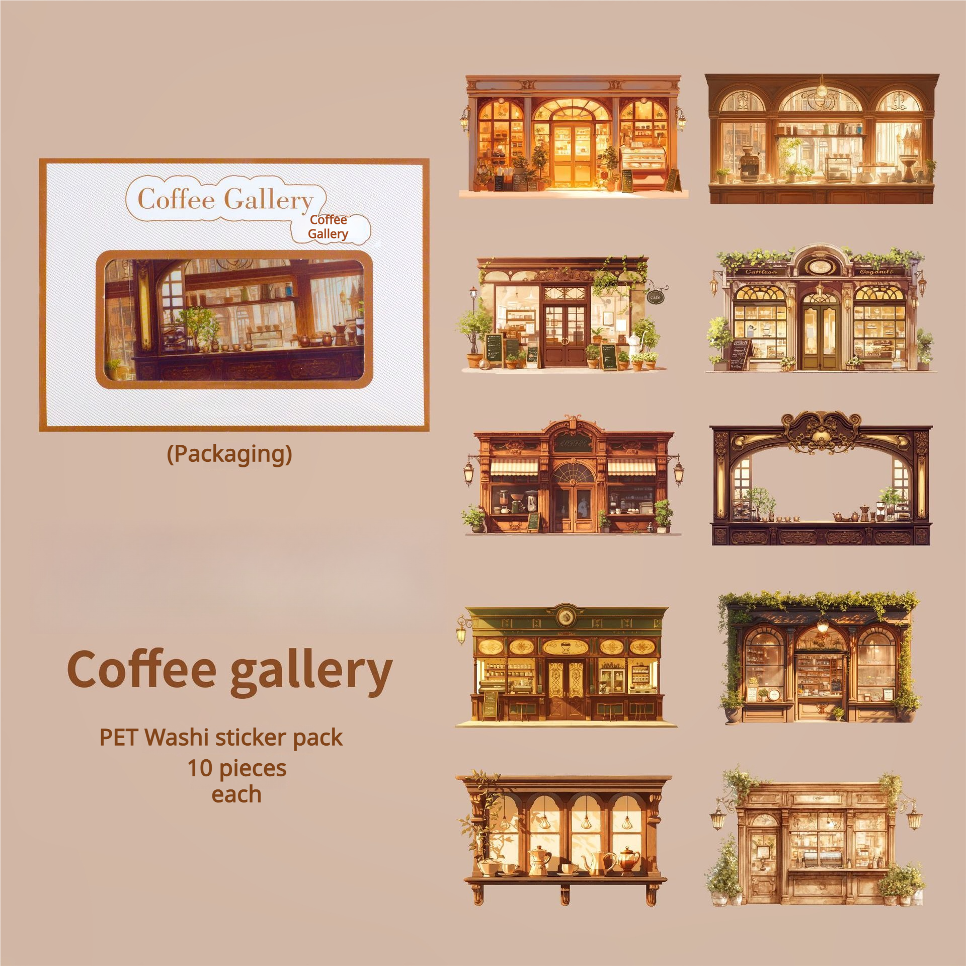 0222 Four Season's Tale Series Stickers -20Pcs each pack