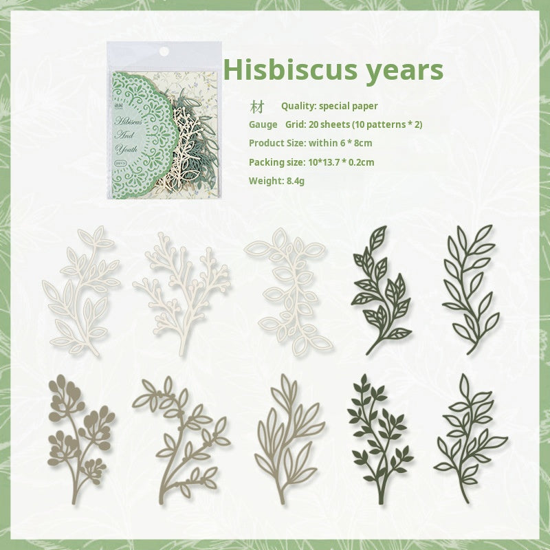 0510 Building a prosperous dream Series die cut Paper -20Pcs each pack