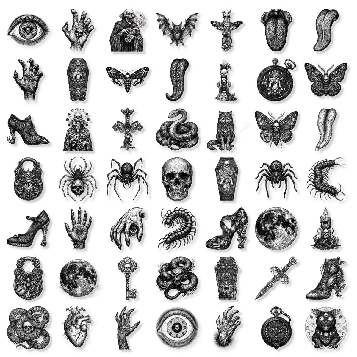 Dark Nightmare Skull sticker – view 5