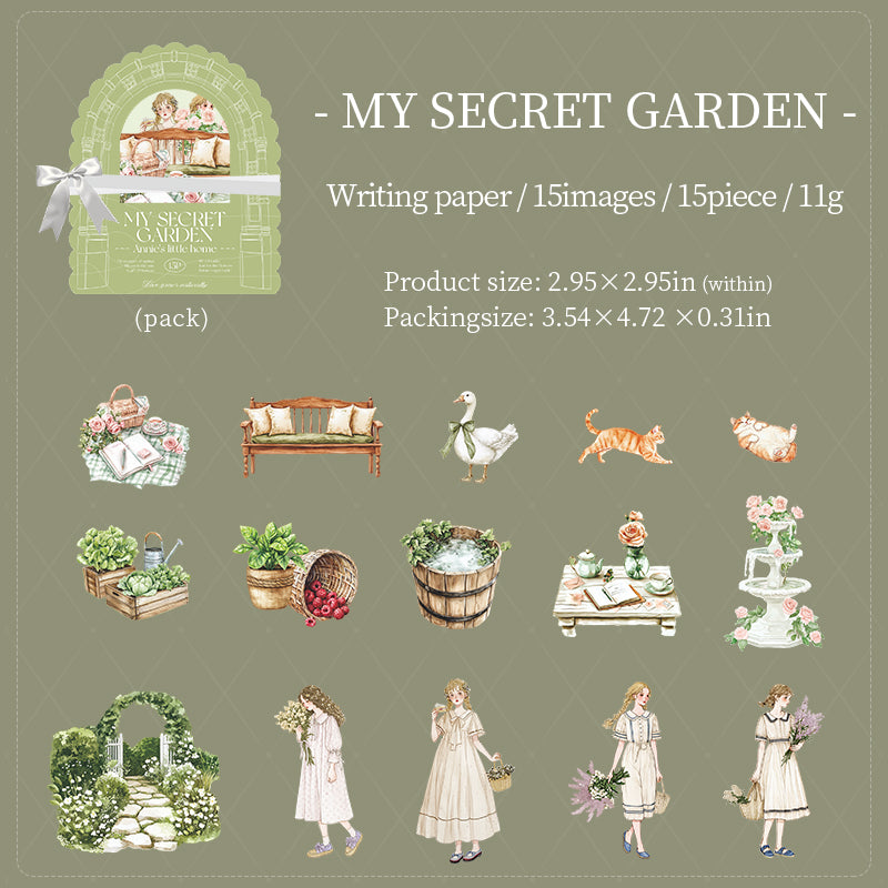 0426 Annie's Little Home Series cardstock Sticker -15Pcs each pack