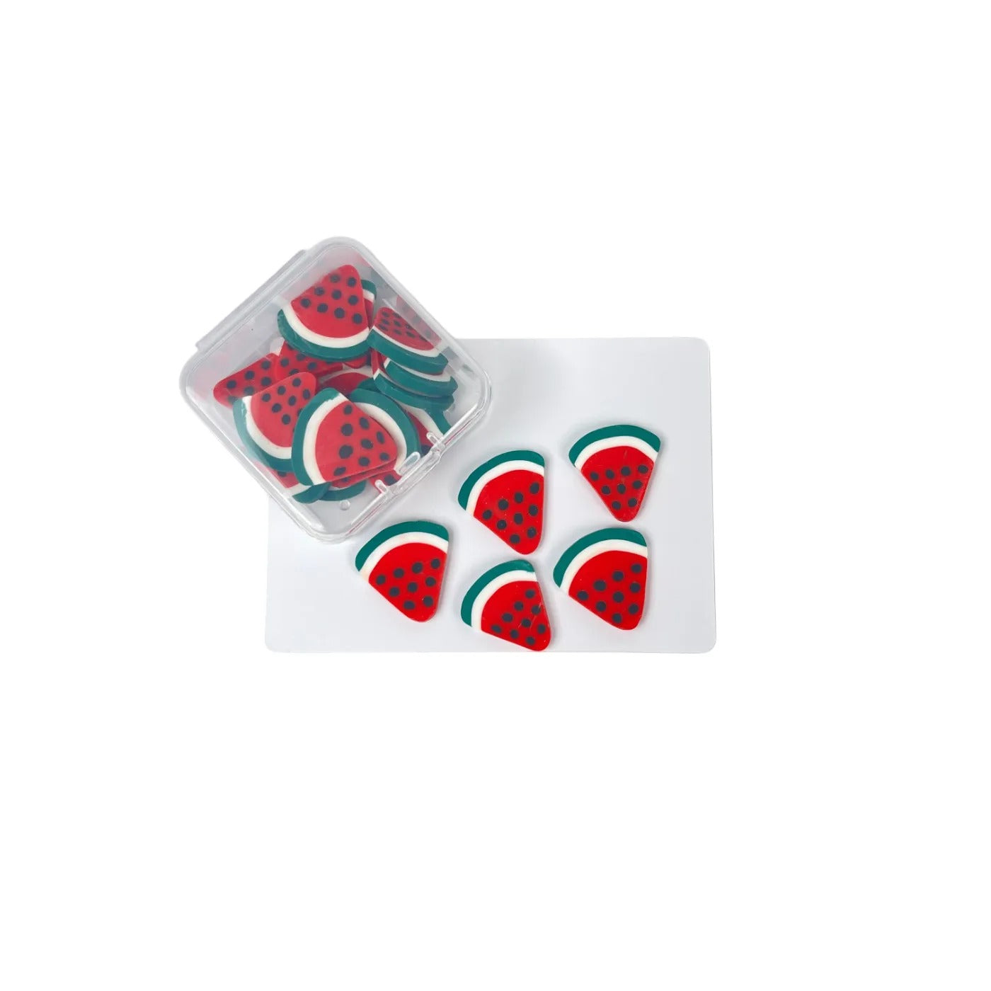 Soft clay fruit slices about 2cm
