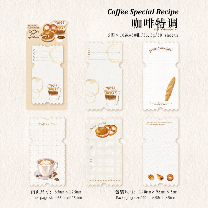 0329 Lazy Afternoon Series Paper -50Pcs each pack