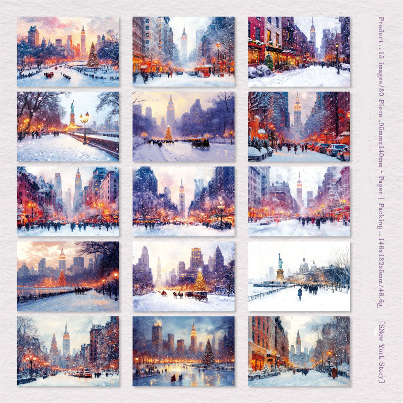 0227 Passing Winter Series Paper -30Pcs each pack
