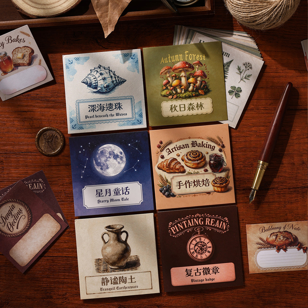 Blue label stickers