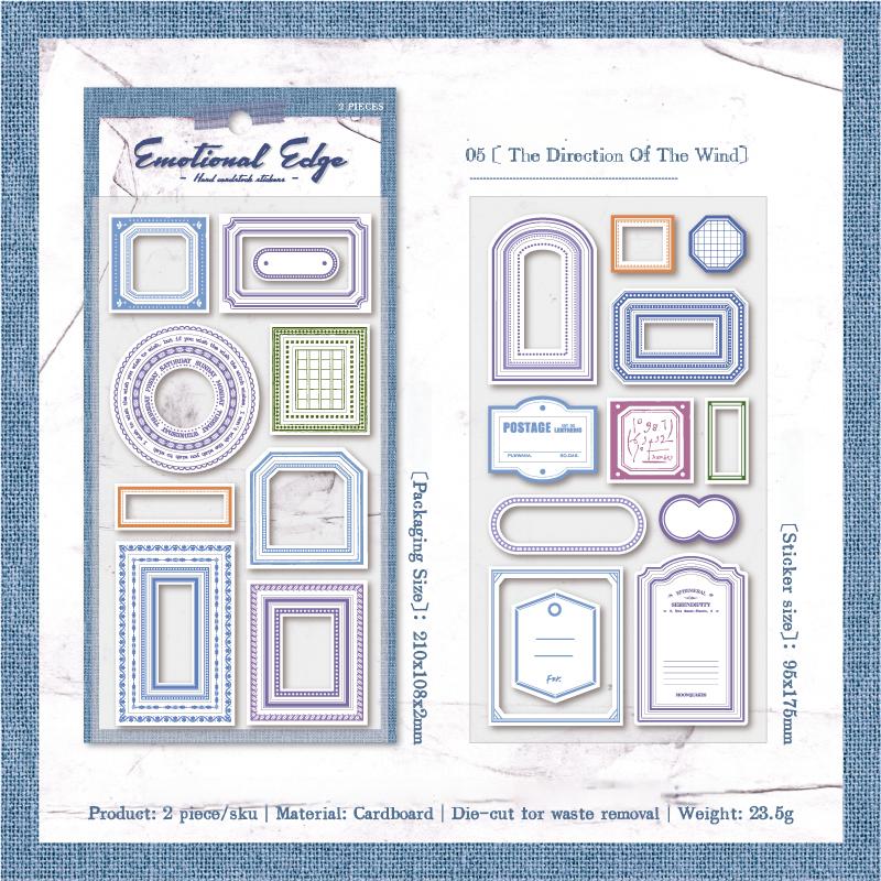 Label cardstock Sticker -2Pcs each pack