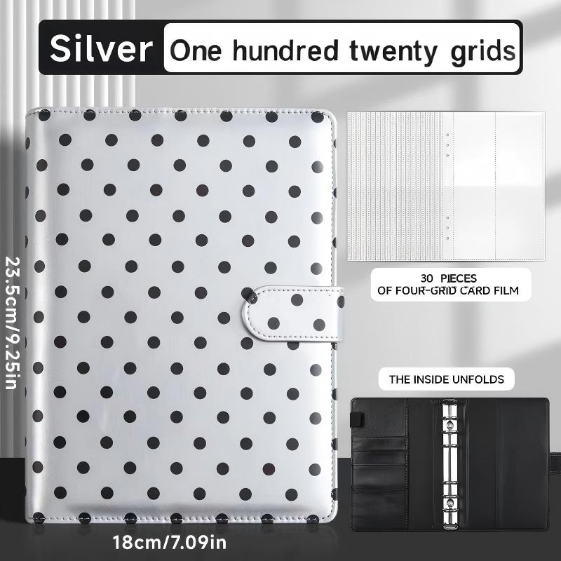 A5 Polka dot ATC card organizer + 30 card inserts