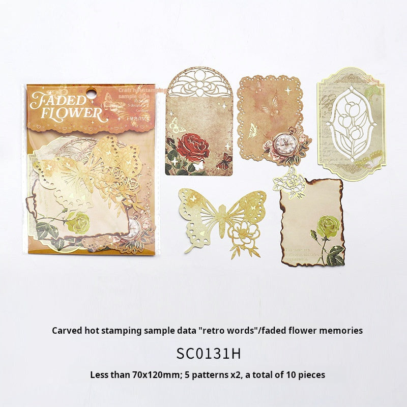 0523 Vintage romantic diecut frame paper -10Pcs each pack