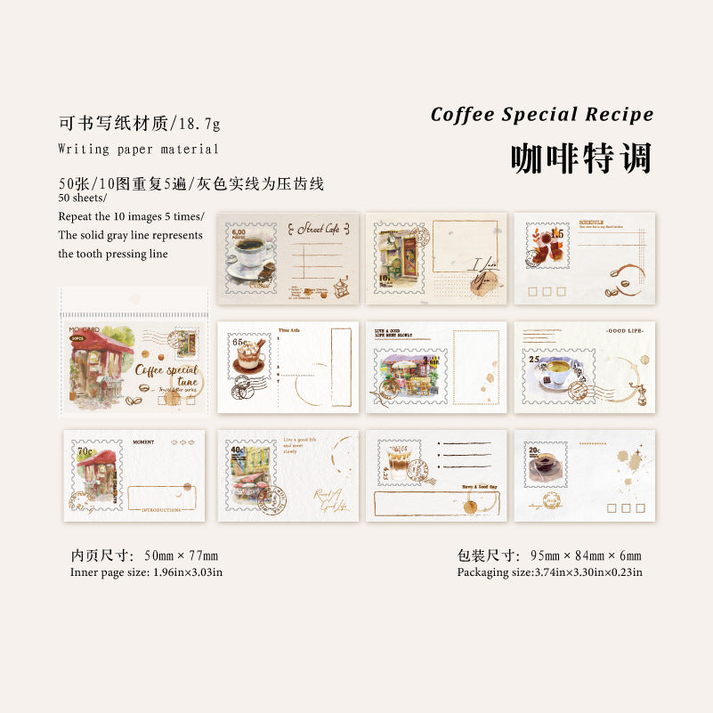 0510 Letter from the Journey Series Paper -50Pcs each pack