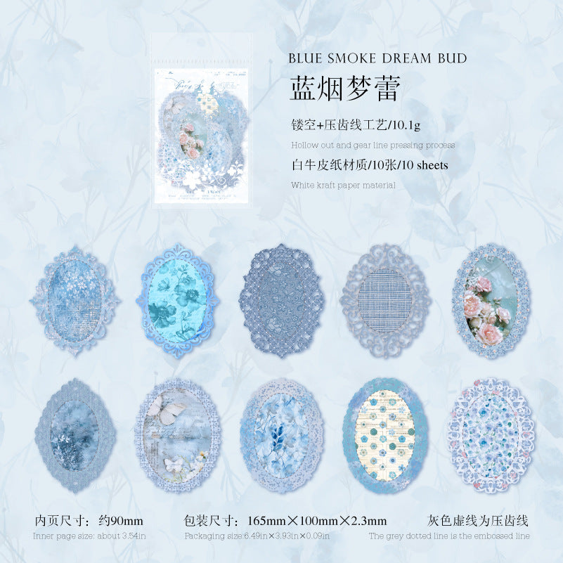 0510 Lace Flower Dream Series Die Cut Paper -10Pcs each pack