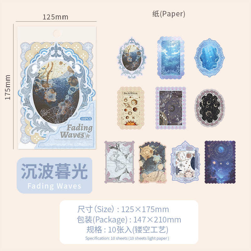 0325 Past rhyme Series Paper -10Pcs each pack