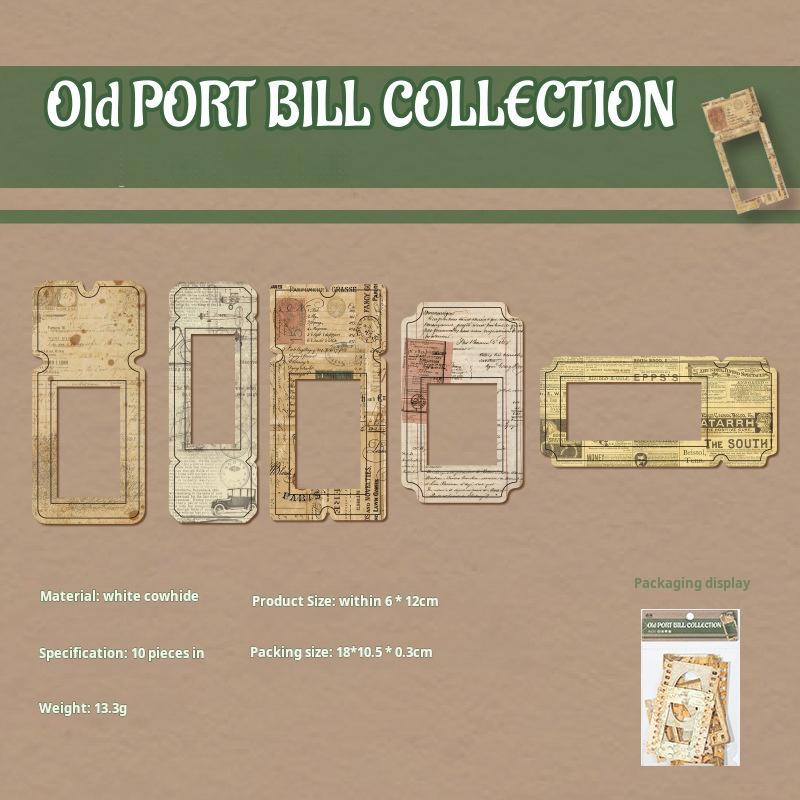 0324 Once Upon a Time in Windsor Series cardstock Sticker -10Pcs each pack