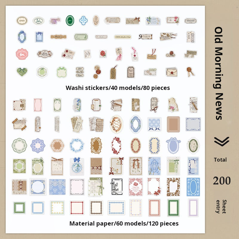 0221 Years of Poetry Series Sticker -200Pcs each pack