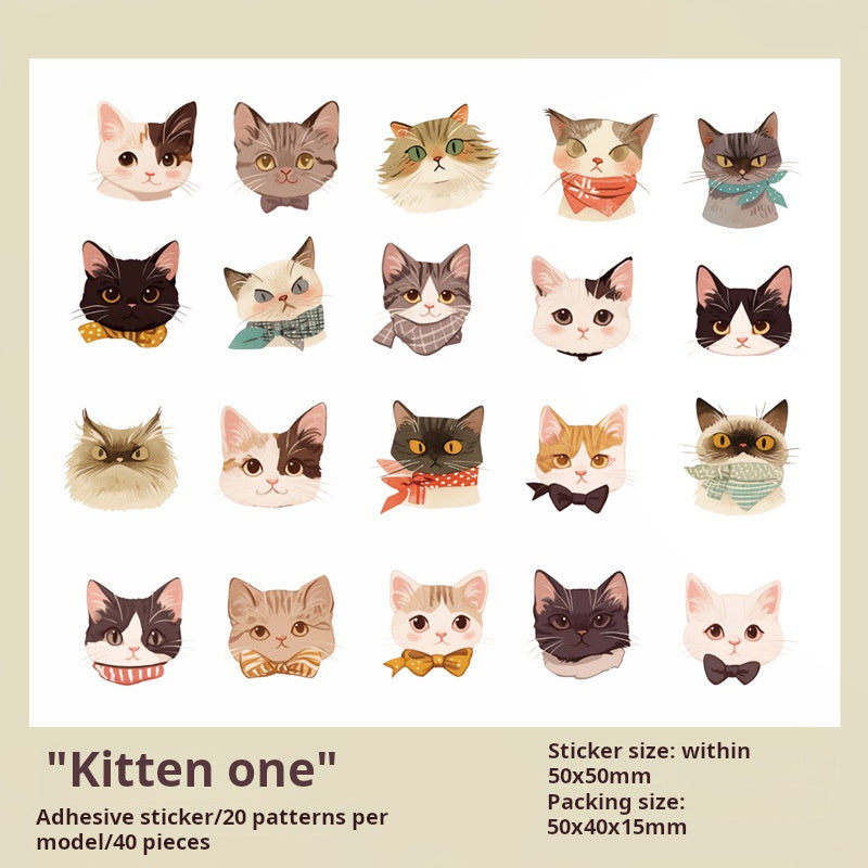 0315 Lovely Adoption Center Series Sticker -40Pcs each pack