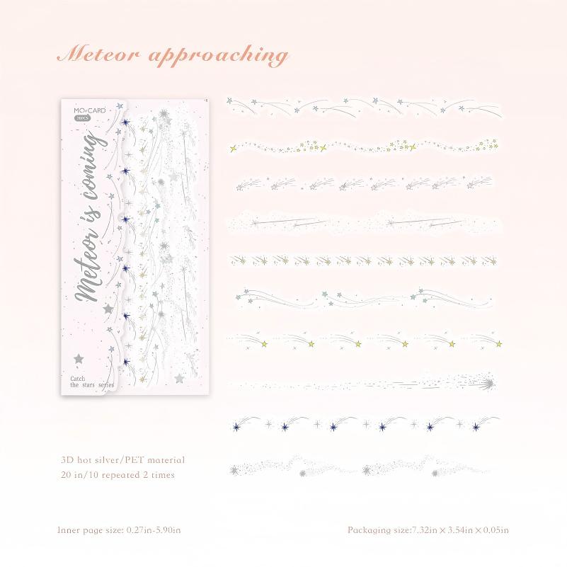 Catch the stars PET sticker -20Pcs each pack