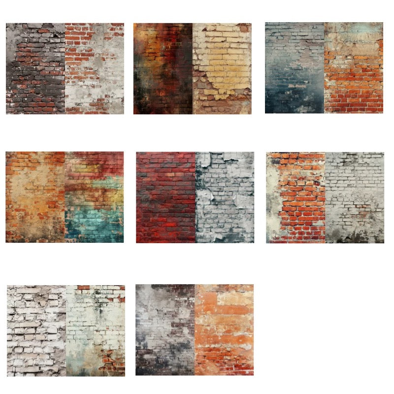 A4 Ruins Brick Wall paper – view 5