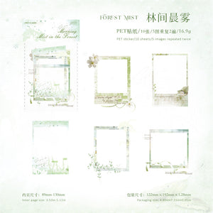 Green forest frame pack