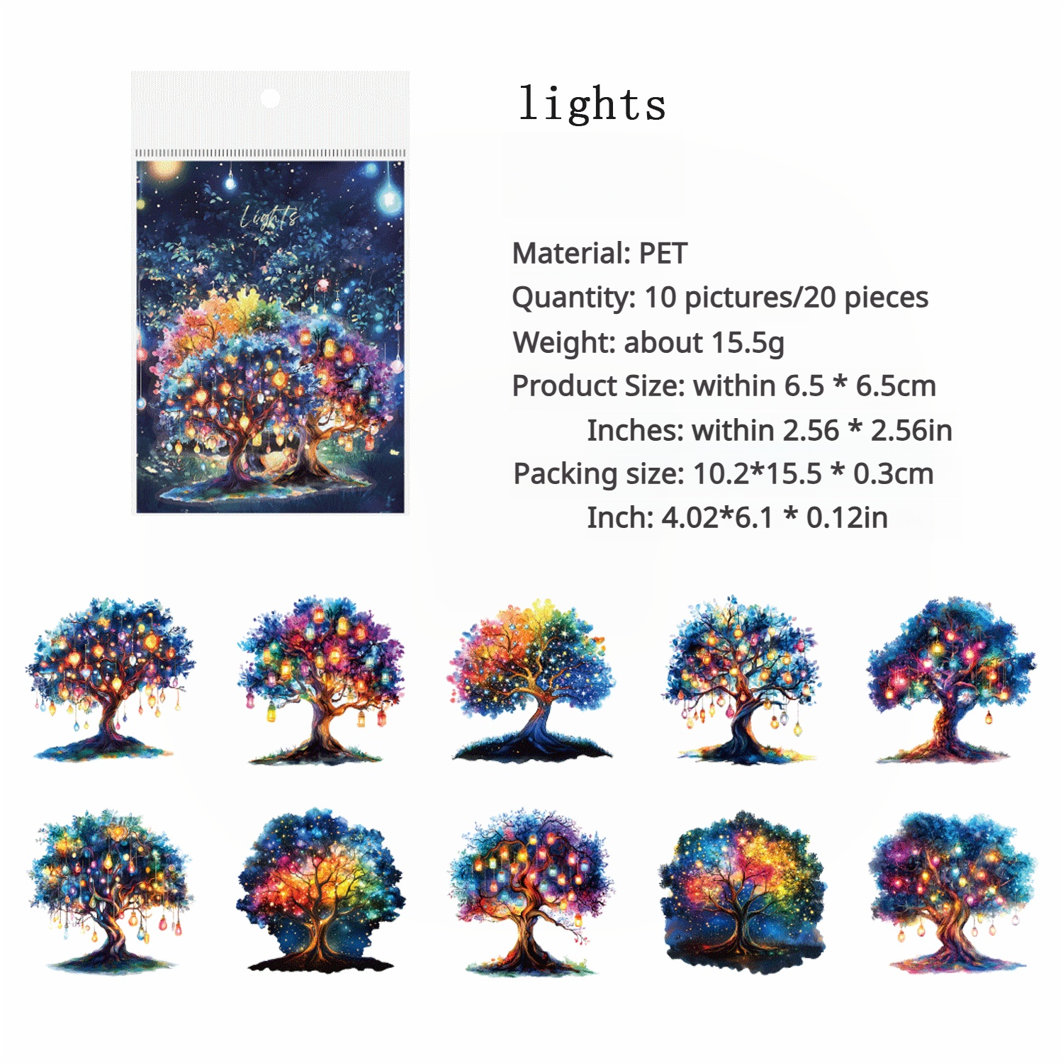 0319 Plant landscape Series Sticker -20Pcs each pack