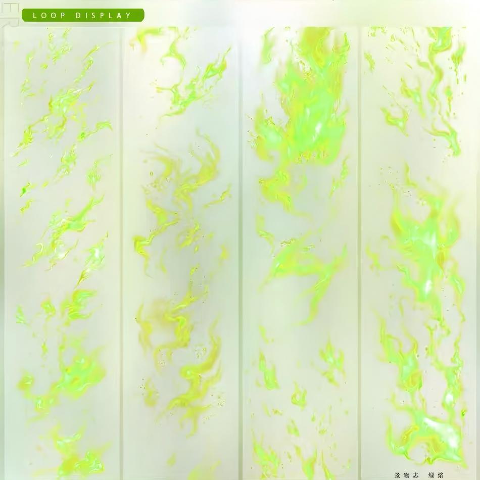 Green Flame PET Tape (6 x 95 cm) 1 loop