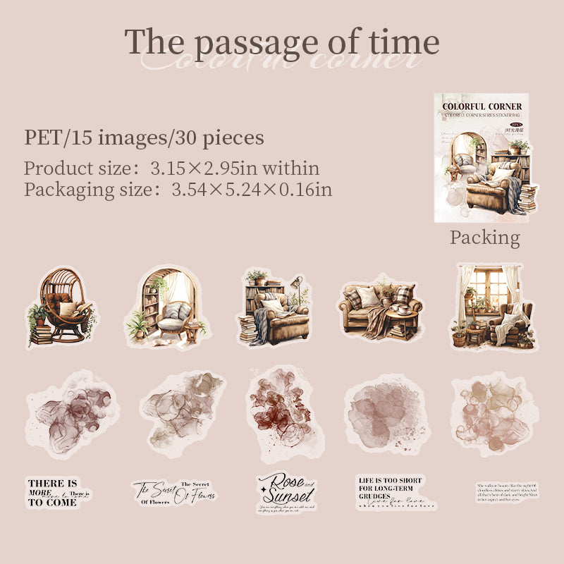 Furniture PET Sticker -30Pcs each pack