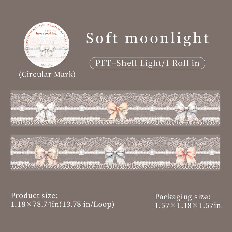 Lace Bead Curtain PET tape -3cm*2m