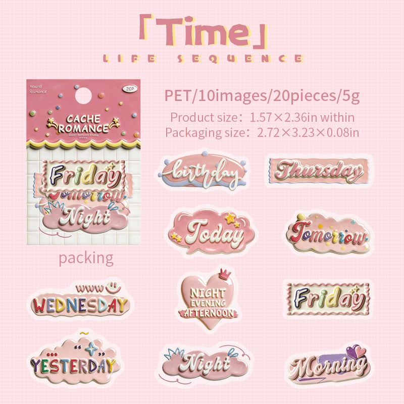 Life’s Little Moments PET Sticker -20Pcs each pack