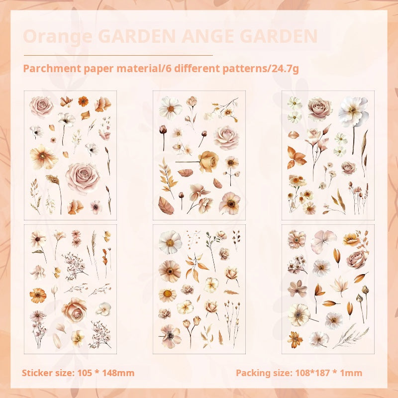 0226 The Ballad of the Grass Flower Series Stickers -6Pcs each pack