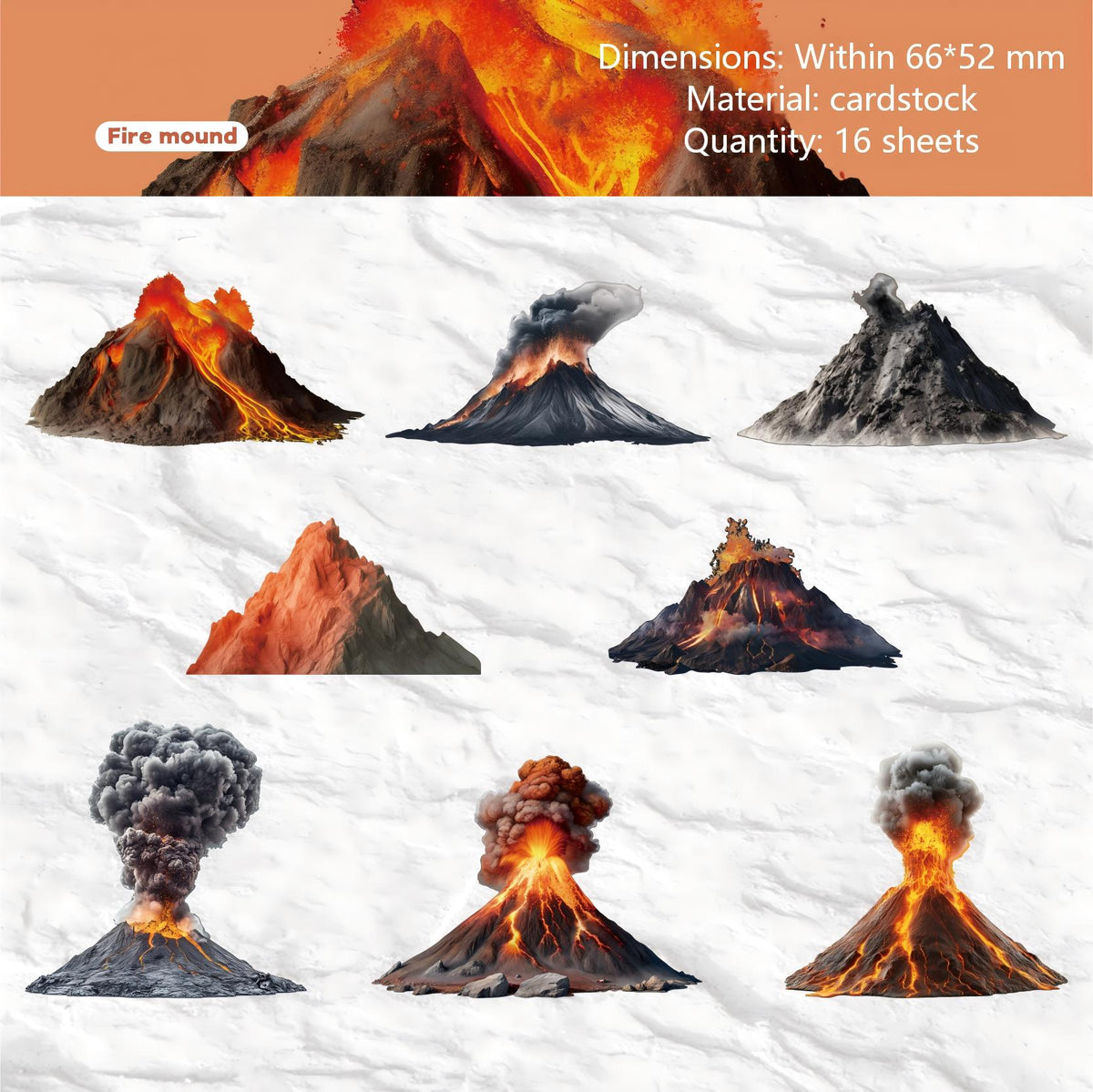 Mountain cardstock sticker – view 7