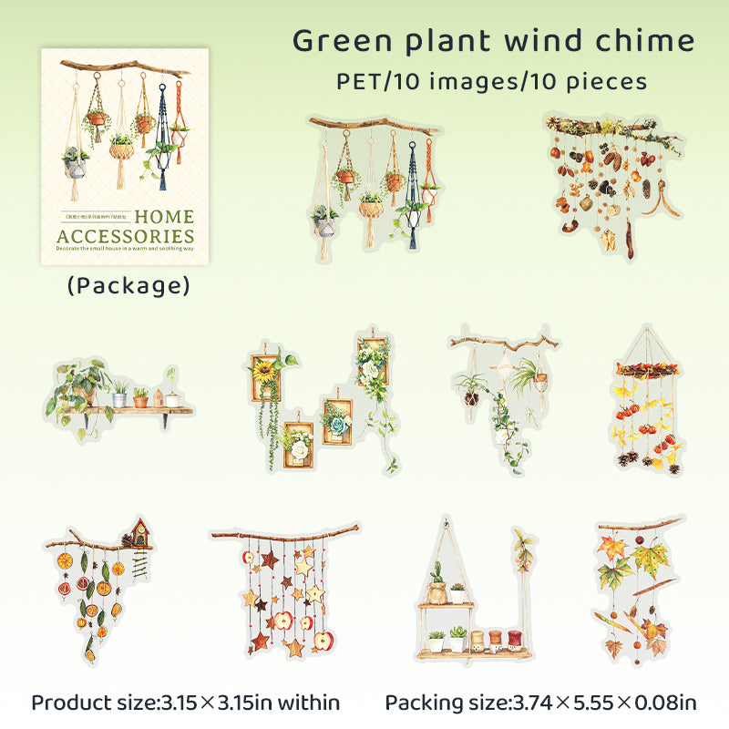 Home accessories PET Stickers -10Pcs each pack