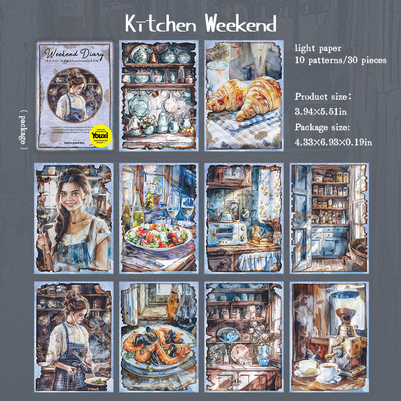 0610 Weekend diary Paper -30Pcs each pack