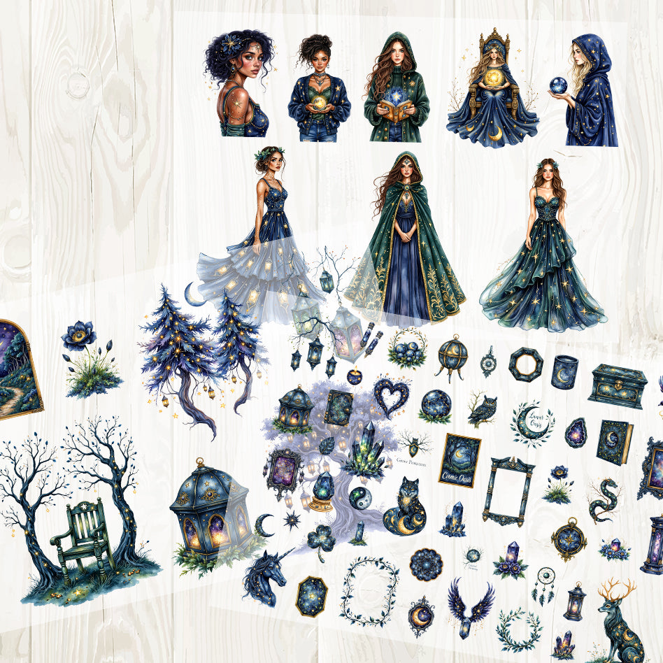 A4 Star magic matte PET pre-cut large sticker 1 pack 3 sheets