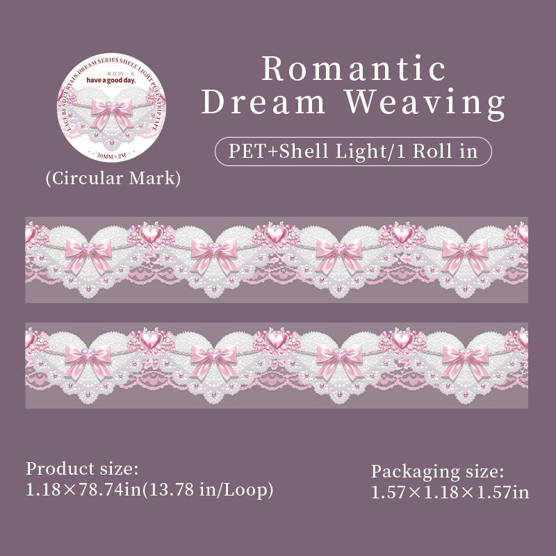 Lace Bead Curtain PET tape -3cm*2m