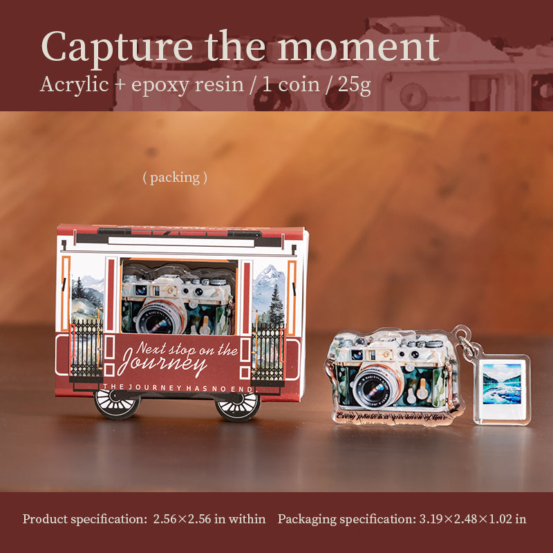 0521 Travel themed acrylic clip