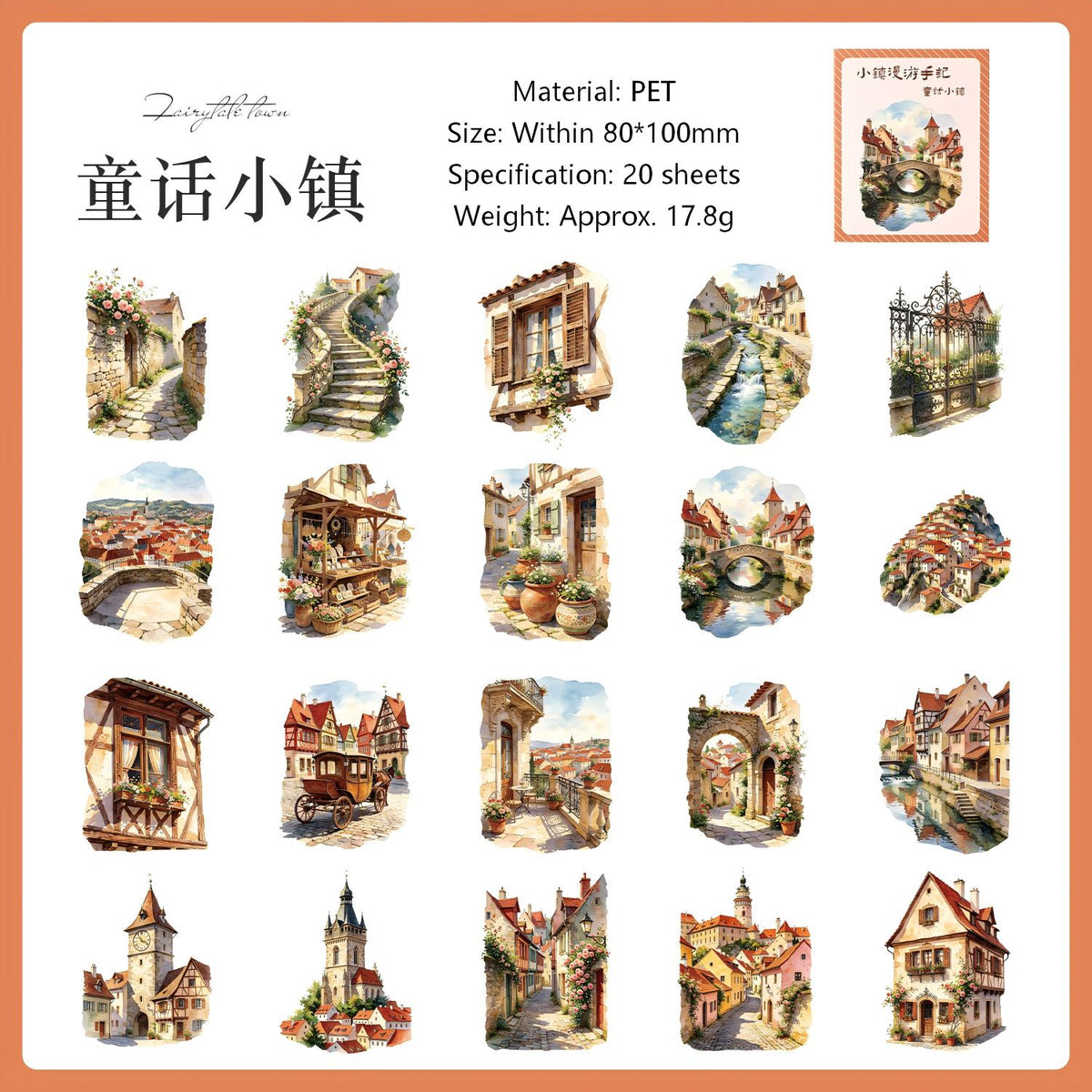 Small Town Travel Notes sticker – view 10