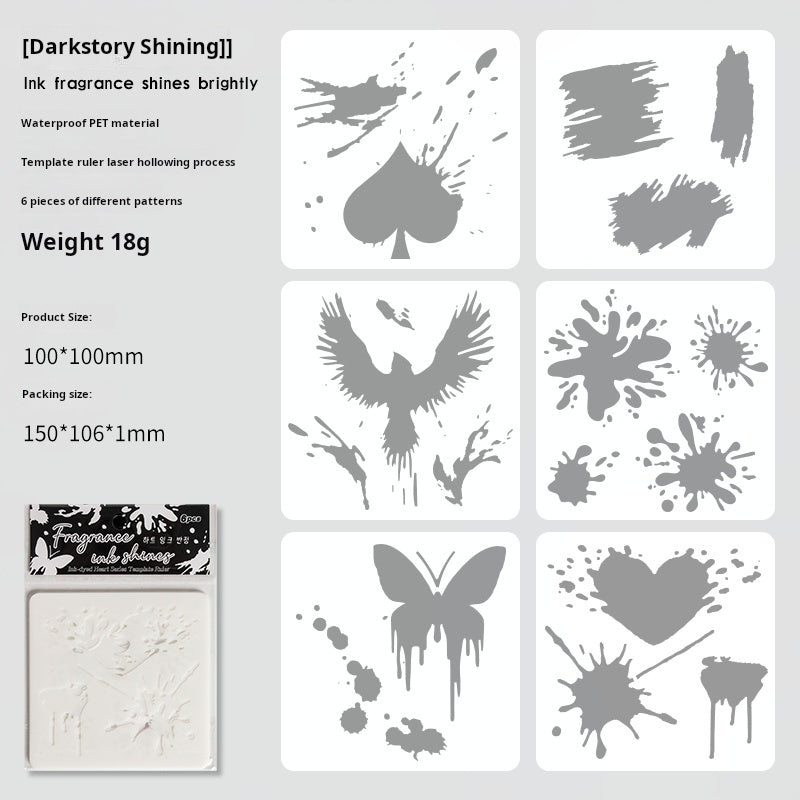 Ink stencil -6Pcs each pack