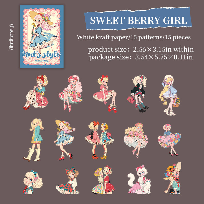 Chestnut's Outfits Solid Sticker -15Pcs each pack