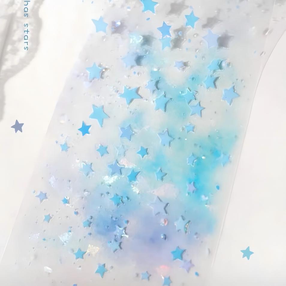 Stars Veiled in Mist Shell Gloss PET Tape (6 x 100 cm) 1 loop