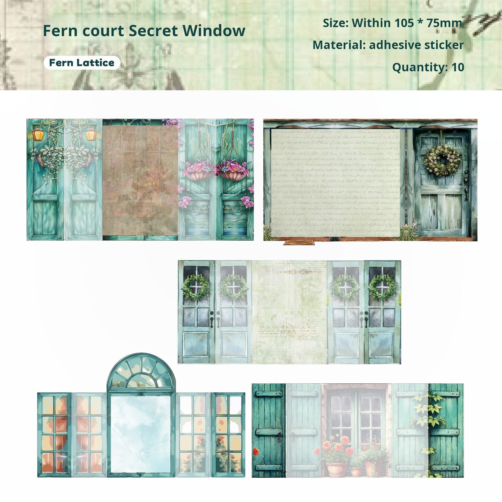 Window of time sticker -10Pcs each pack
