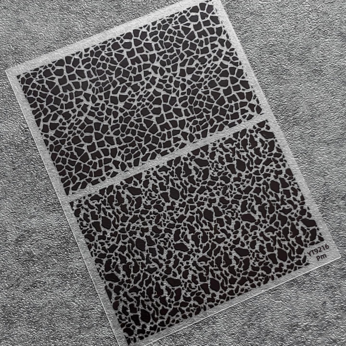 Black crack sheet