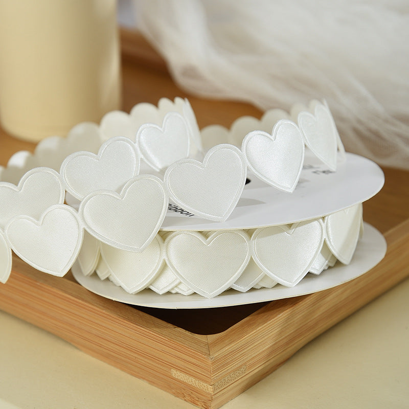 Heart-shaped fabric 9m*1.5cm