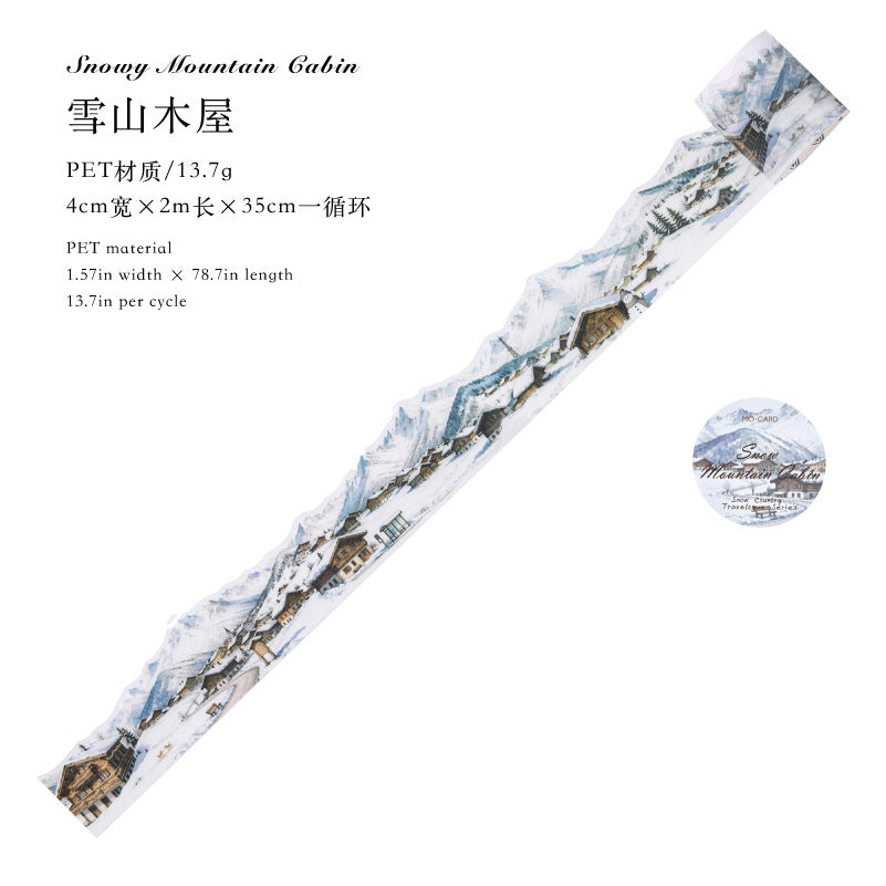260318 Snow Country Travelogue PET Tape -4cm*2m