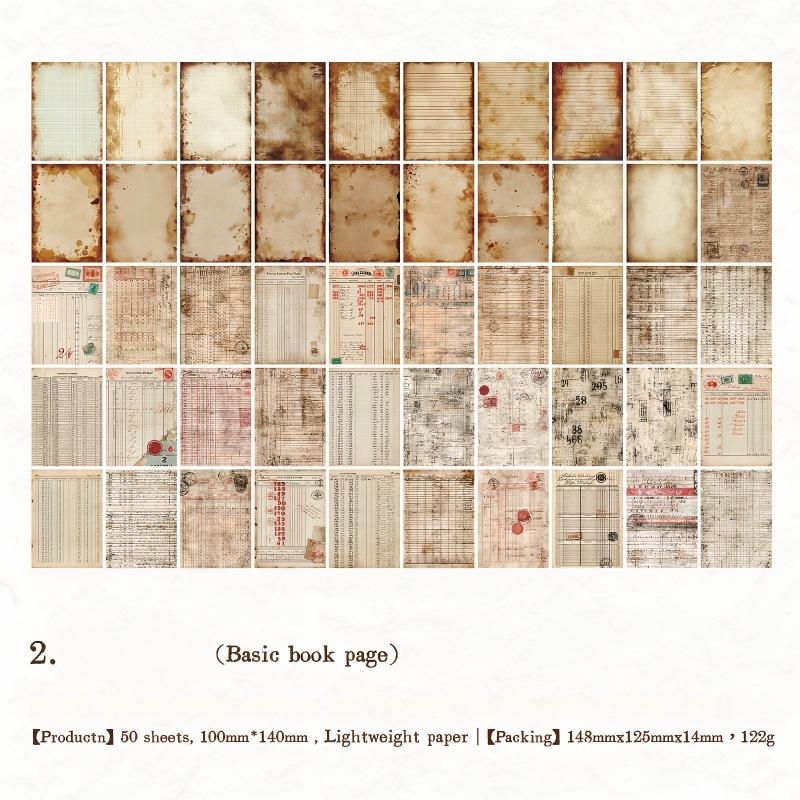 Vintage paper -100Pcs each pack