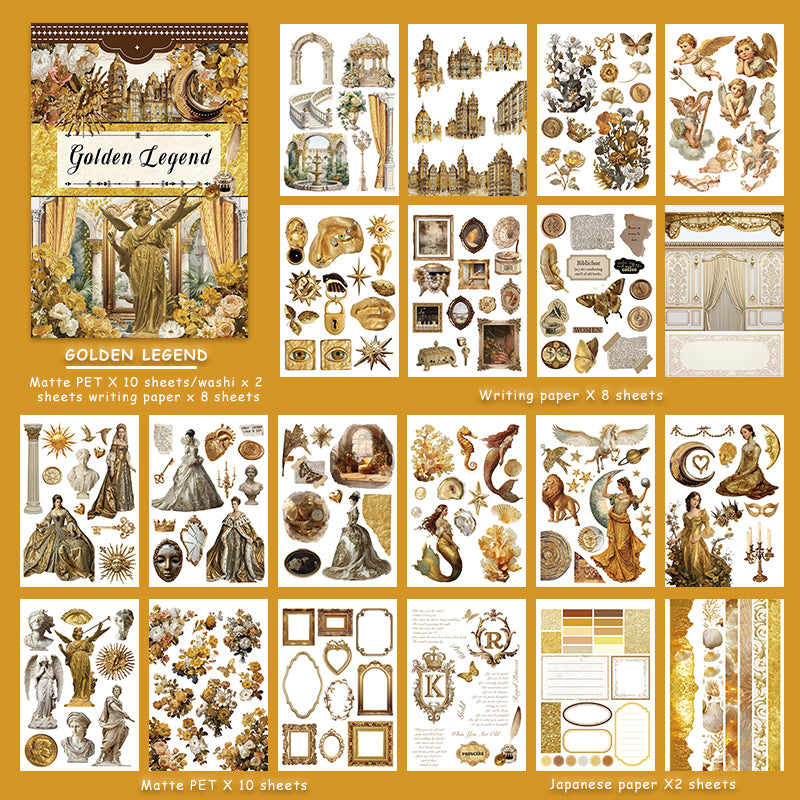 Golden Legend sticker book design 2