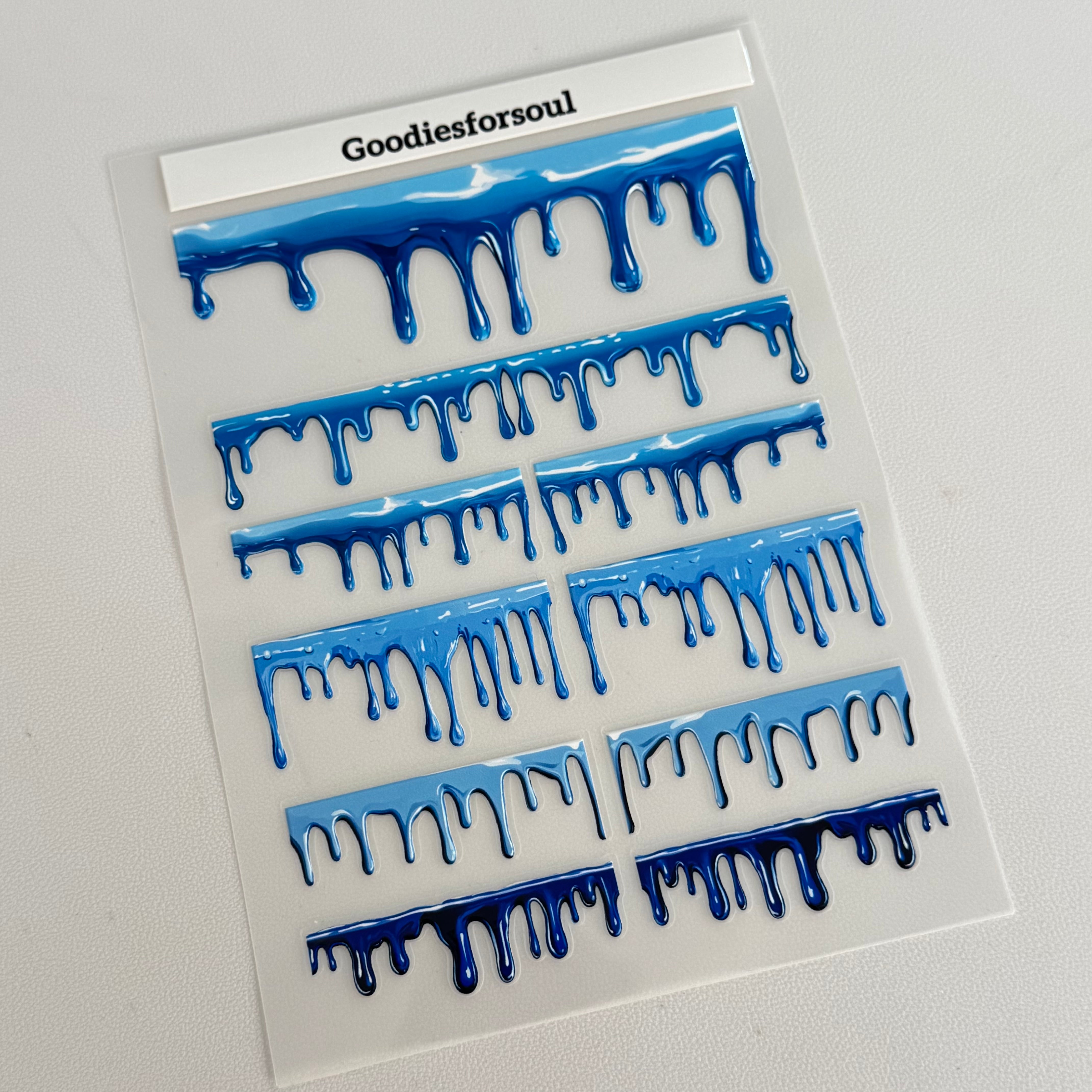3D dripping sticker 15.5*21 Cm -1Pcs each pack