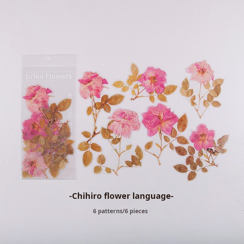 0423 Weekend Flower Shop Series Sticker-6Pcs each pack