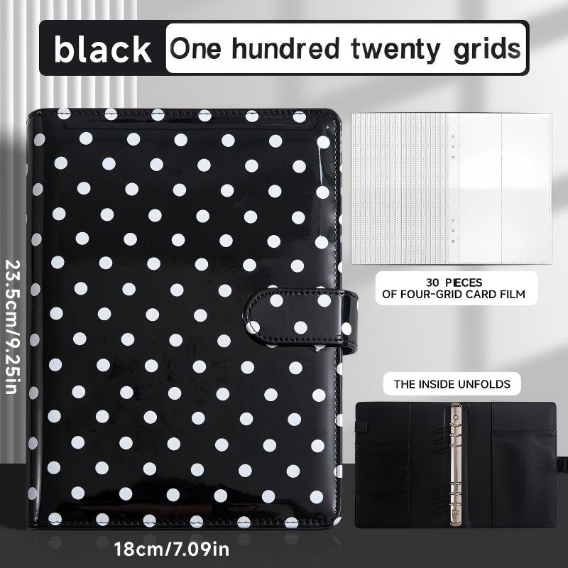 A5 Polka dot ATC card organizer + 30 card inserts