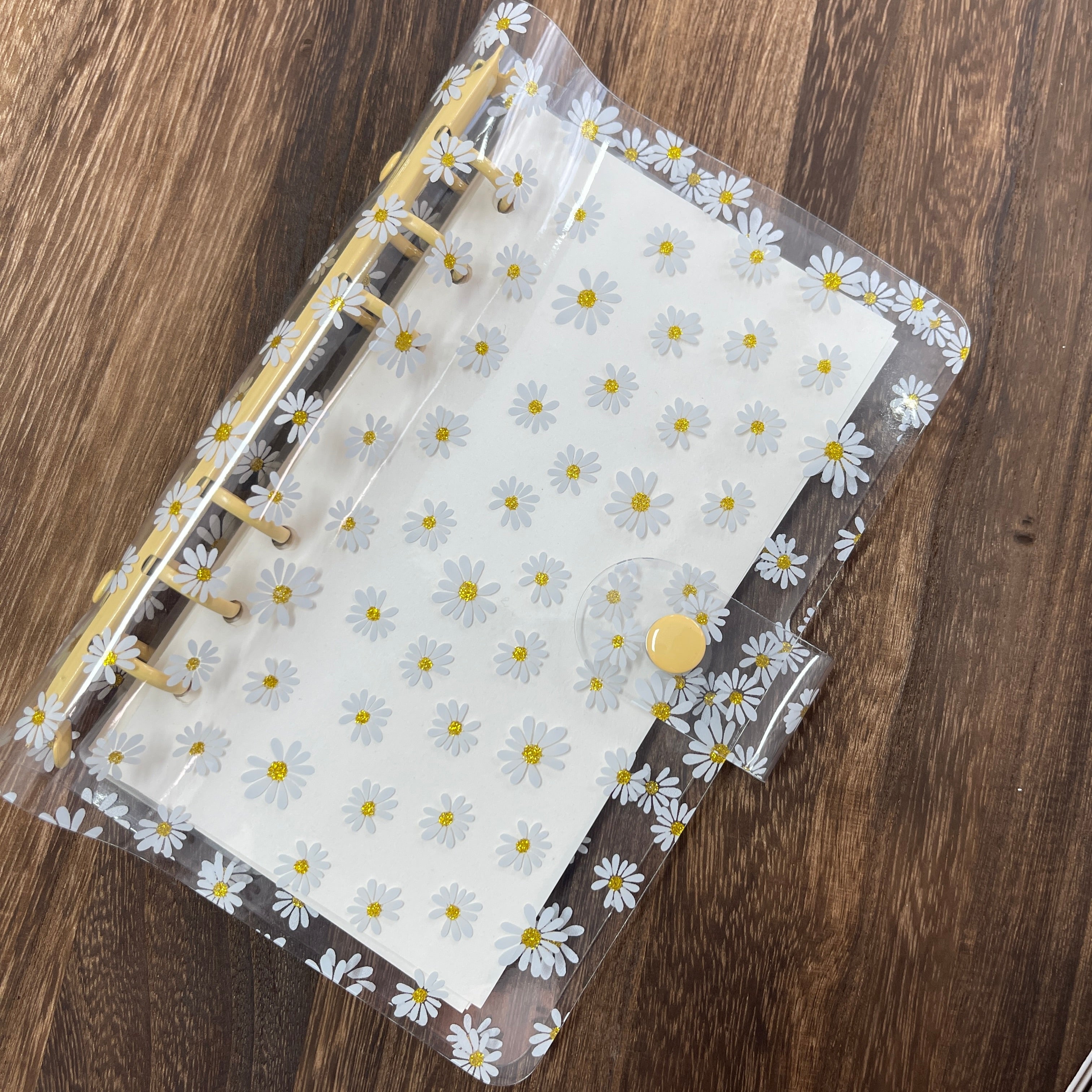 0714 A6 Clear daisy binder journal