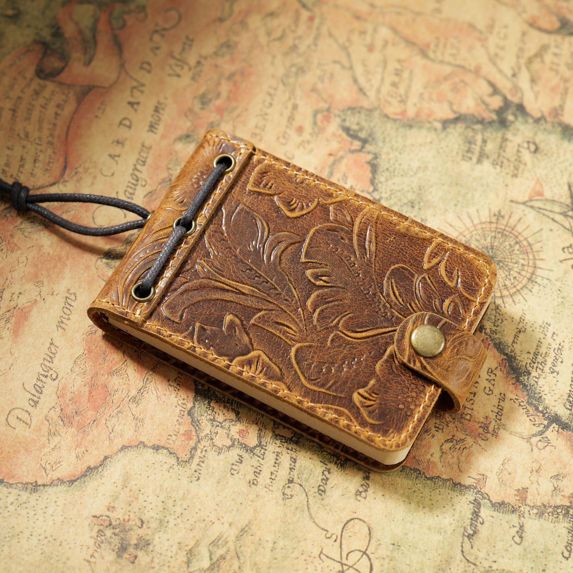 0101 Handmade leather small journal
