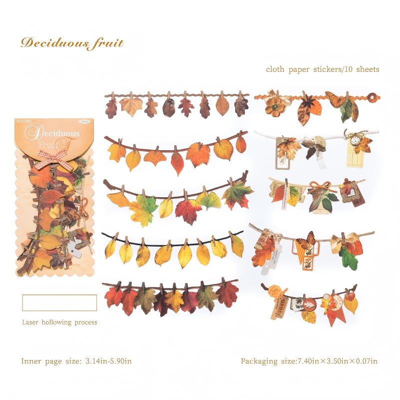 Handicraft party flags cardstock Sticker -10Pcs each pack
