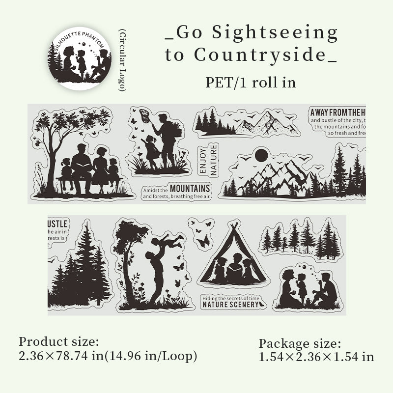 260318 Silhouette Phantom pre-cut PET Tape -6cm*2m
